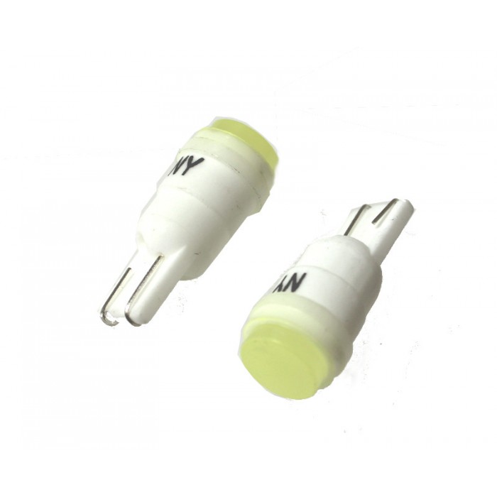 Лампа LED - диодная 12V T10 (1LED) COB(керамика) W5W (W2.1x9.5d) белый 1W 80lm TM NORD YADA